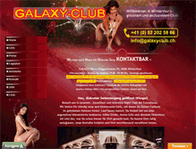 Tablet Screenshot of galaxyclub.ch